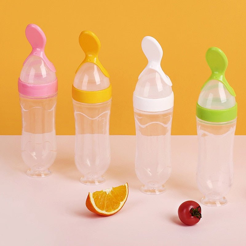 Biberon avec cuillère pour nouveau-né | EasyBottle™ - l-univers-des-bambins